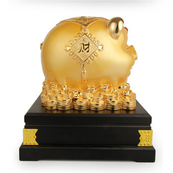 酷寶禮坊MRJ-120富足如意招財金豬 兼具風水與實用的家居裝飾