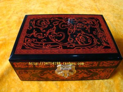 平遙漆器珠寶盒 定制工藝禮品，傳承經典文化